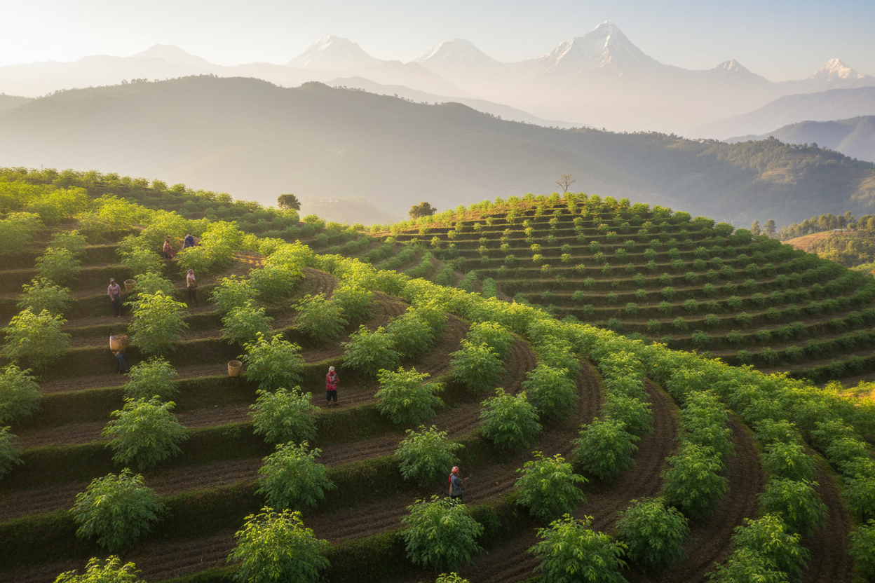 Create a nice farming of Moringa in the hilly region of Nepal